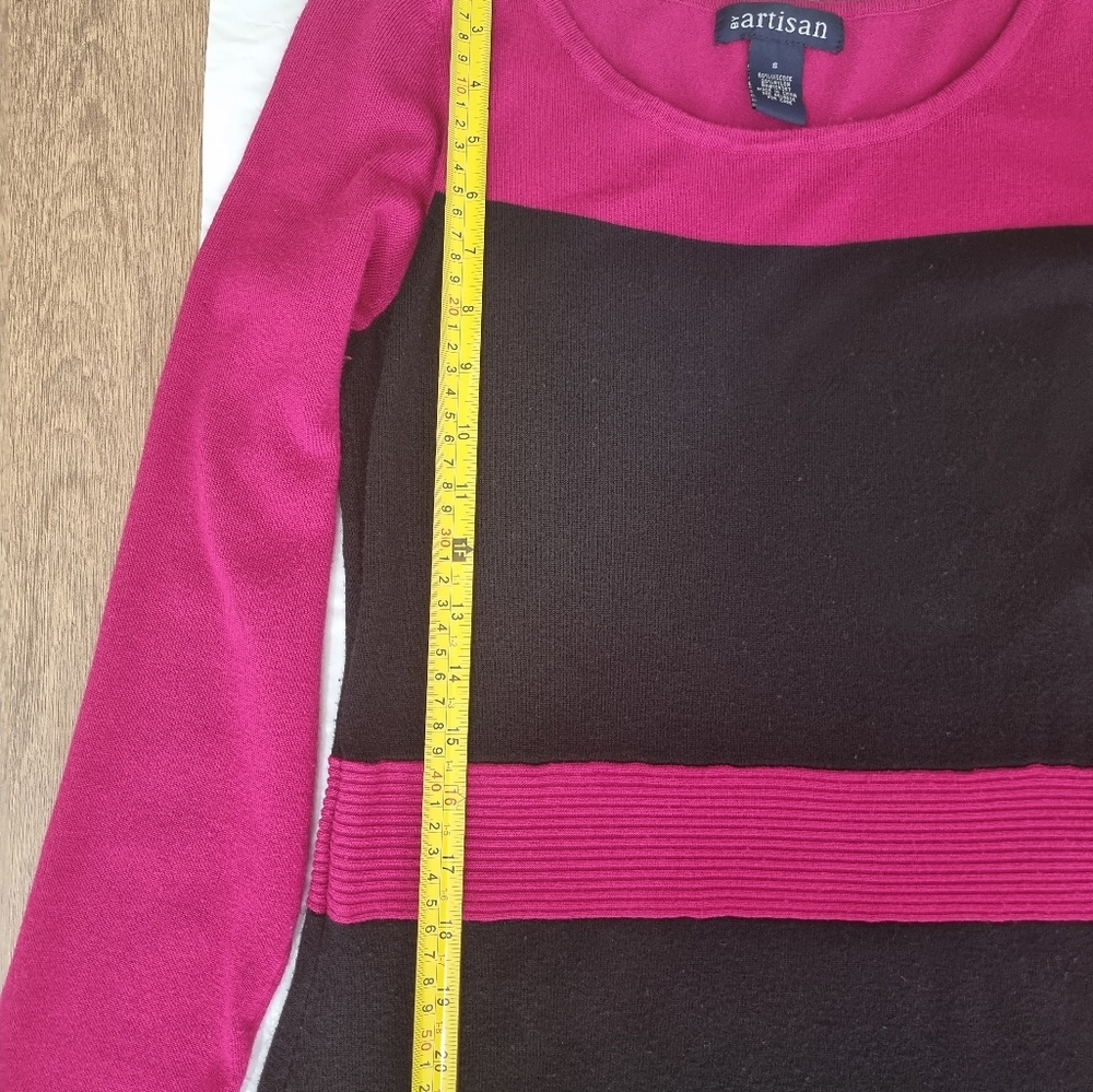 By artisan women's dress pink & black Size S - Picture 6 of 8